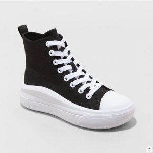 Women's Fallon Sneakers Black - Wild Fable™ 7.5